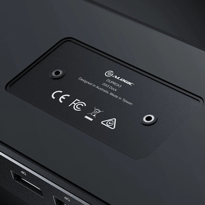 ALOGIC Triple 4K Display Universal Docking Station – DX3 with 100W Power Delivery (Laptop Charging) - 3 x DP with up to 4K 60Hz Support - Macfixit Australia