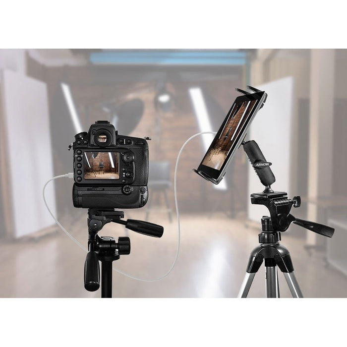 Arkon Tripod Tablet Mount for iPad Air 2 iPad Pro iPad 4 3 2 Galaxy Note 10.1 Galaxy Tab Pro Retail - Black - Macfixit Australia