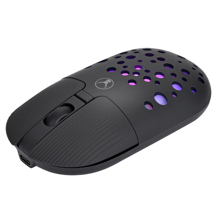 Bonelk Bluetooth/Wireless RGB 4D Mouse, 1200DPI, USB - C, M - 270 (Black) - Macfixit Australia