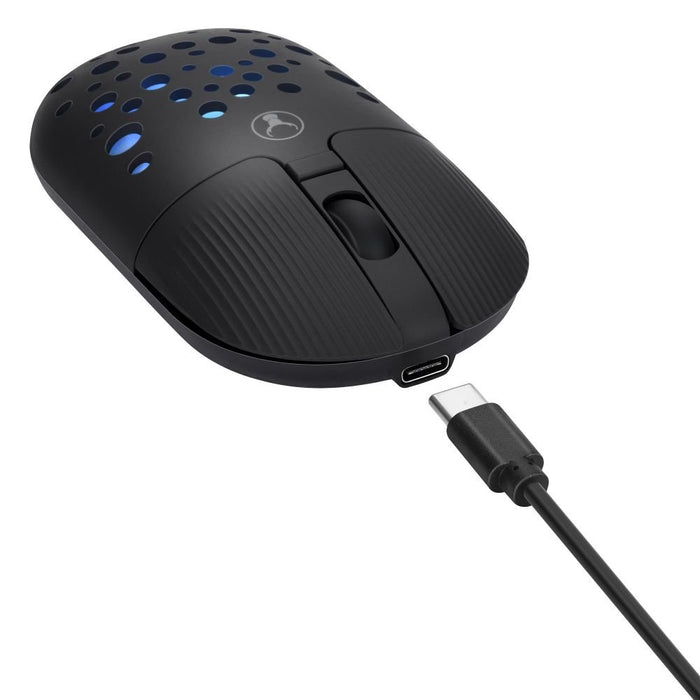 Bonelk Bluetooth/Wireless RGB 4D Mouse, 1200DPI, USB - C, M - 270 (Black) - Macfixit Australia