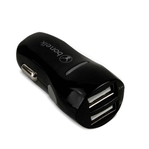 Bonelk Dual USB Car Charger - Black - Macfixit Australia