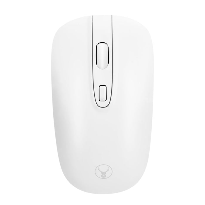 Bonelk KM - 447 Slim Wireless Keyboard and Mouse Combo (Mac - Win - iOS - Android) - White - Macfixit Australia