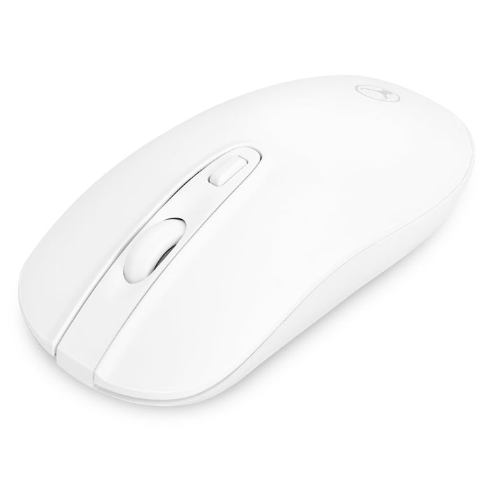Bonelk KM - 447 Slim Wireless Keyboard and Mouse Combo (Mac - Win - iOS - Android) - White - Macfixit Australia