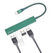 Bonelk Long - Life USB - C To 4 Port USB 3.0 Slim Hub (Green) - Macfixit Australia