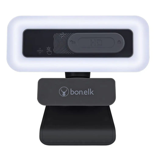 Bonelk USB Webcam Pro LED, Clip On, 1080p (Black) - Macfixit Australia