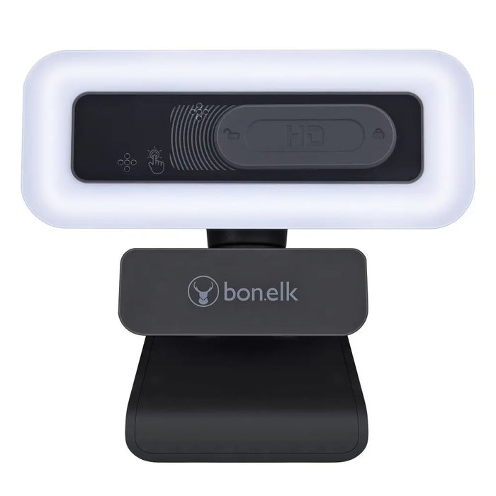 Bonelk USB Webcam Pro LED, Clip On, 1080p (Black) - Macfixit Australia