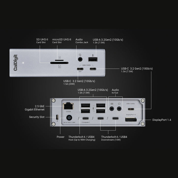 CalDigit TS4 Thunderbolt Station 4 - Thunderbolt 4 Dock - Macfixit Australia