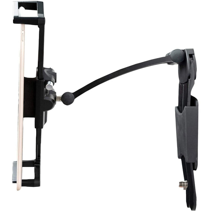 CTA Digital Security 2 - in - 1 Multi - Flex Tablet Stand & Wall Mount with Locking Tablet Holder & 2 Mount Bases for iPad 7th - 8th - 9th Gen 10.2" & Other 7 - 14" Tablets - Black - Macfixit Australia