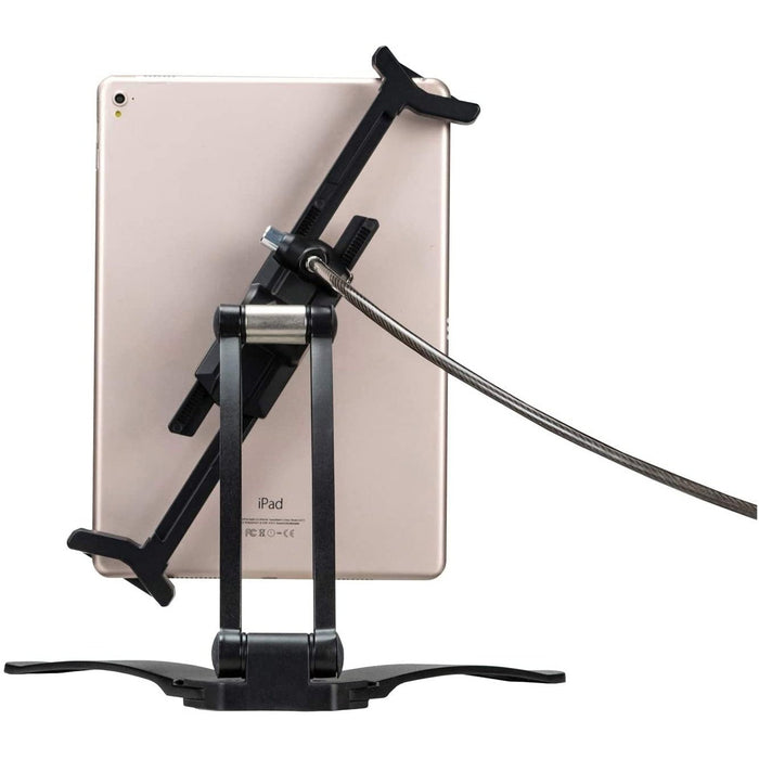 CTA Digital Security 2 - in - 1 Multi - Flex Tablet Stand & Wall Mount with Locking Tablet Holder & 2 Mount Bases for iPad 7th - 8th - 9th Gen 10.2" & Other 7 - 14" Tablets - Black - Macfixit Australia