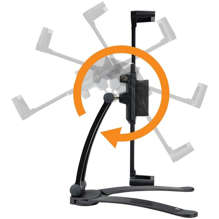 CTA Digital Security 2 - in - 1 Multi - Flex Tablet Stand & Wall Mount with Locking Tablet Holder & 2 Mount Bases for iPad 7th - 8th - 9th Gen 10.2" & Other 7 - 14" Tablets - Black - Macfixit Australia