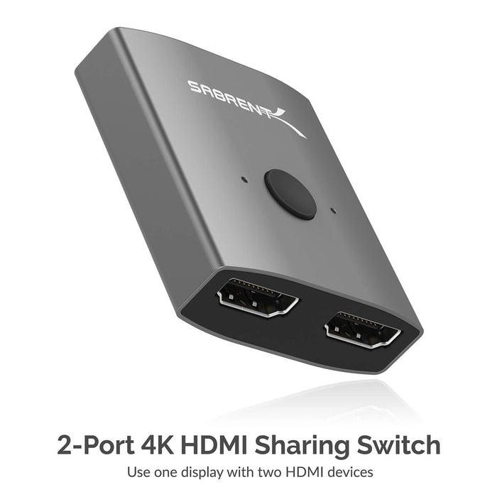 Sabrent 2-Port 4K HDMI Sharing Switch