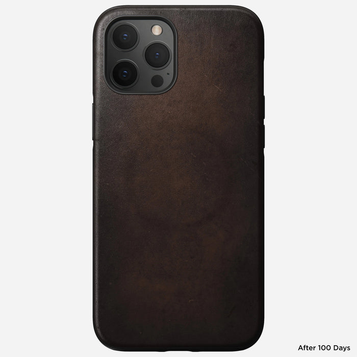 Nomad MagSafe Leather Case iPhone 12 Pro Max - Rustic Brown
