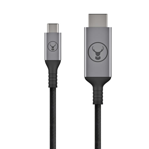 Bonelk USB-C to HDMI Long Life Cable Black-Space Grey - 1.5 m