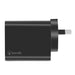 Bonelk AC Wall Charger 20W PD USB-C, 18W QC USB-A, 38W - Black