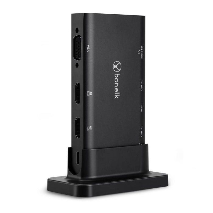Bonelk Desktop Series 9 in 1 USB-C Multiport Hub - Black