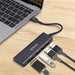 Bonelk Long-Life USB-A 5-in-1 Multiport Hub - Black
