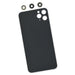 iPhone 11 Pro Max Aftermarket Blank Rear Glass Panel with Lens Covers - Black