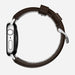 Nomad Traditional Strap for Apple Watch 42-44mm - Rustic Brown Silver Hardware
