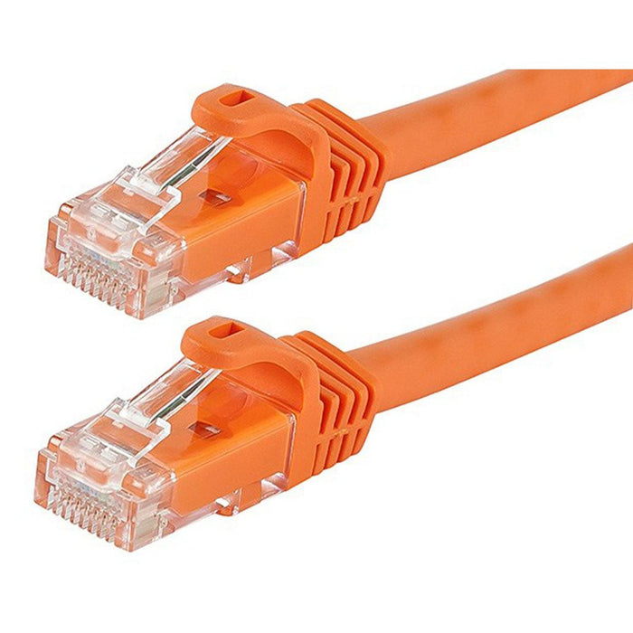 FLEXboot Series Cat5e 24AWG UTP Ethernet Network Patch Cable 14ft Orange
