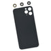 iPhone 11 Pro Aftermarket Blank Rear Glass Panel with Lens Covers, New - Black