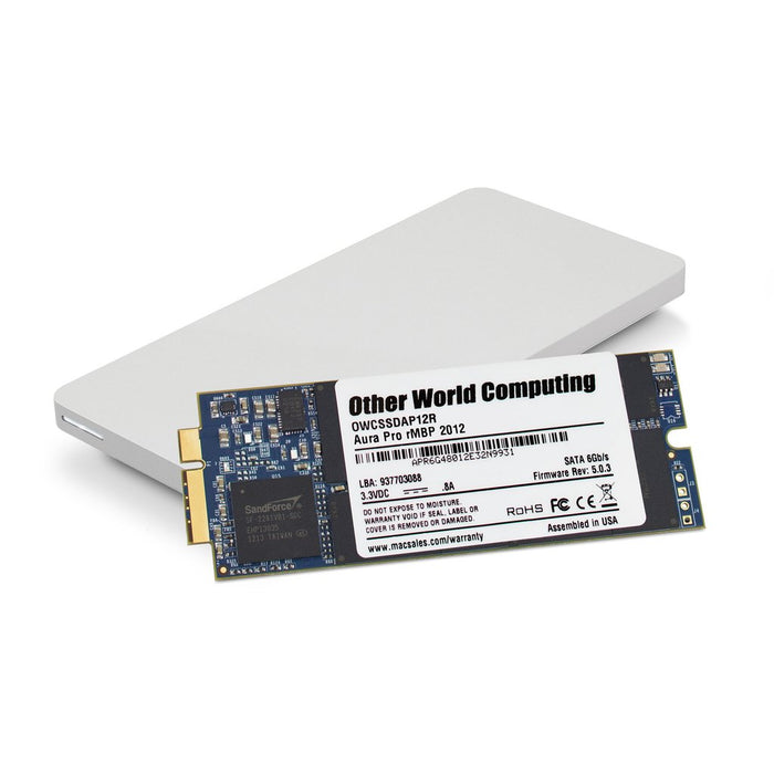 1.0TB OWC Aura 6G SSD + Envoy Upgrade Kit for 2012-13 MacBook Pro with Retina display.