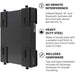 HumanCentric Adjustable Device Wall Mount | DVD Players, Cable Boxes, Receivers, Set Top Box and Other A - V Equipment - Black - Macfixit Australia
