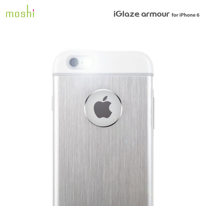 Moshi iGlaze Armour Metallic Hard Shell for iPhone 6-6S - Jet Silver