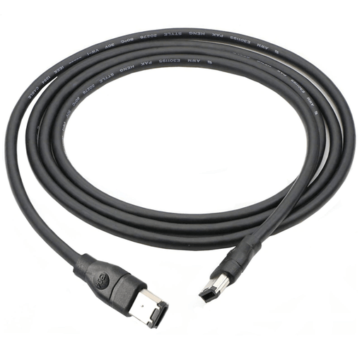 IEEE - 1394 FireWire iLink DV Cable 6P - 6P M/M - 3m - Black - Macfixit Australia