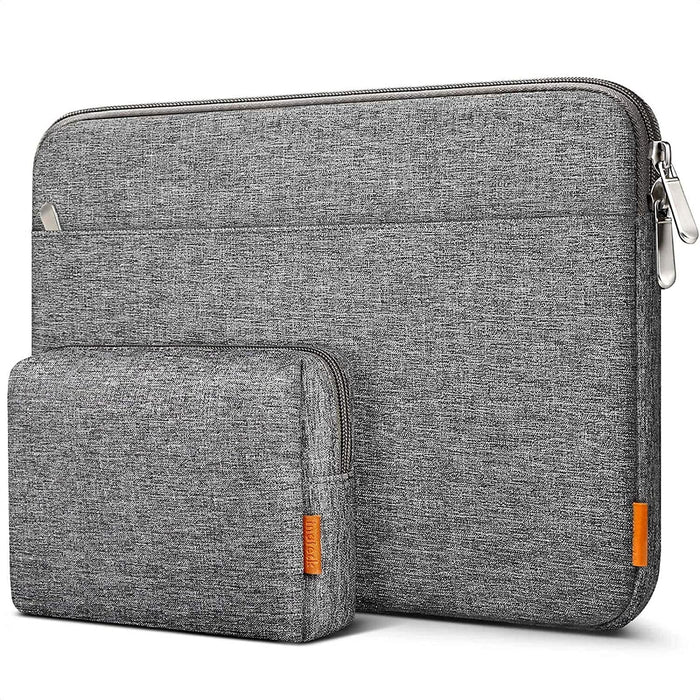 Inateck 13 - 13.5” Laptop Sleeve Carrying Case Compatible with MacBook Air 2012 - 2017, MacBook Pro 14 M1 2021,MacBook Pro 2012 - 2015, 13.5 Surface Laptop4 - 3 with Accessory Pouch - Grey - Macfixit Australia