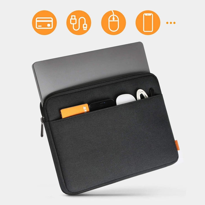 Inateck 13 - 13.5” Laptop Sleeve Carrying Case Compatible with MacBook Air 2012 - 2017, MacBook Pro 14 M1 2021,MacBook Pro 2012 - 2015, 13.5 Surface Laptop4 - 3 with Accessory Pouch - Black - Macfixit Australia