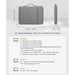 Inateck 13 - 14 Inch MacBook Air - Pro - Surface Laptop Sleeve Case - Light Gray - Macfixit Australia