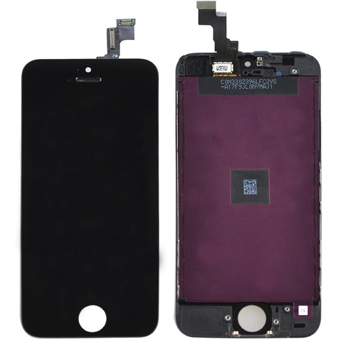 iPhone 5S Complete LCD w- Digitizer Display Assembly Replacement - Black