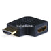 HDMI Port Saver Adapter Male to Female 90 Degree - Vertical Flat Left