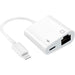 Lightning to Ethernet Adapter, RJ45 Ethernet LAN Network Adapter with Charge Port Compatible with iPhone - iPad - iPod - White - Macfixit Australia
