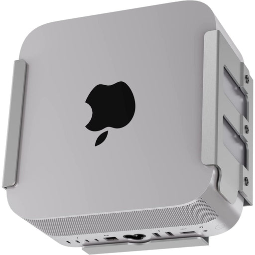 Mac Studio Mount, Aluminium Desktop, Under Desk, Wall Mount Stand for Mac Studio, Compatible VESA Holder with Anti - Scratch Pad - Silver - Macfixit Australia