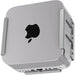 Mac Studio Mount, Aluminium Desktop, Under Desk, Wall Mount Stand for Mac Studio, Compatible VESA Holder with Anti - Scratch Pad - Silver - Macfixit Australia