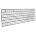 Macally 104 key Aluminium Ultra Slim USB Wired Keyboard for Mac - Silver - Macfixit Australia