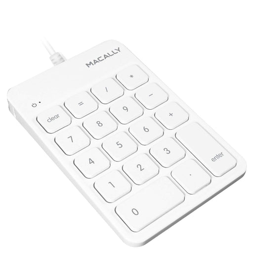 Macally 18 Key Numeric Keypad - White - Macfixit Australia