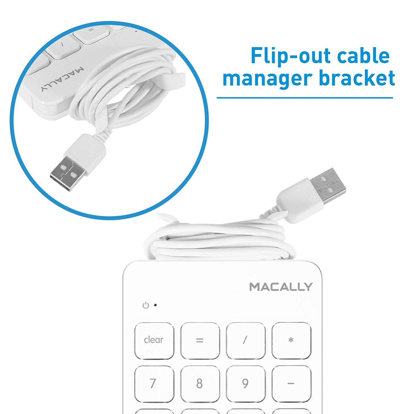 Macally 18 Key Numeric Keypad - White - Macfixit Australia