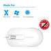 Macally 3 - Button Optical USB Wired Computer Mouse Compatible with PCs, Apple Macs, Desktops, Laptops - White - Macfixit Australia