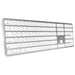 Macally Bluetooth Wireless Keyboard, Slim Full - Size Metal Frame & Extended Numeric Keypad - Silver - Macfixit Australia
