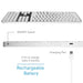Macally Bluetooth Wireless Keyboard, Slim Full - Size Metal Frame & Extended Numeric Keypad - Silver - Macfixit Australia
