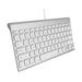 Macally Compact Brushed Metal USB Wired Keyboard for Mac and PC - Macfixit Australia