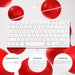 Macally Compact USB Wired Keyboard for Mac and PC - White - Macfixit Australia