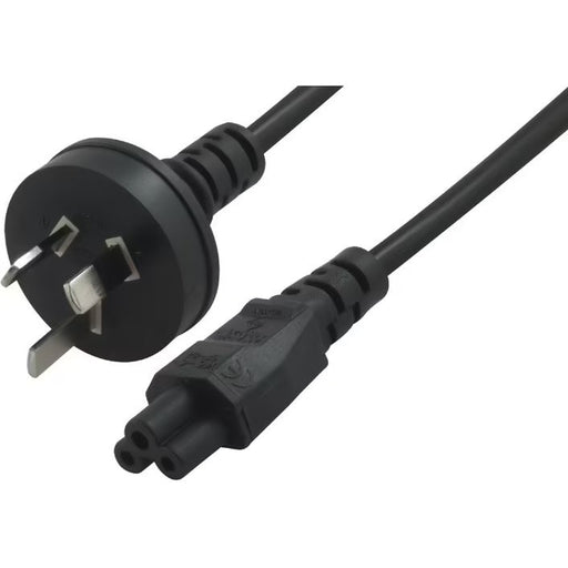 Male 3 Pin AC to Female IEC - C5 Power Cable 5m - Cloverleaf Power Cable - Macfixit Australia