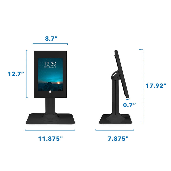 Secure Countertop Stand for 8th Generation iPad - Black