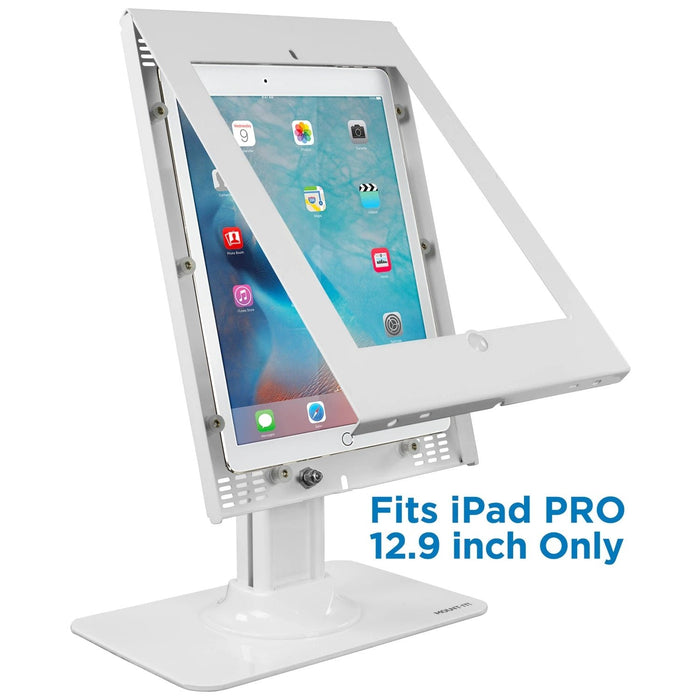 Secure iPad Pro 12.9" Countertop Stand - White