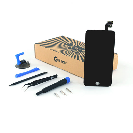 iFixit iPhone 6 Plus LCD Screen and Digitizer Assembly Black - Full Repair Kit Including Tools