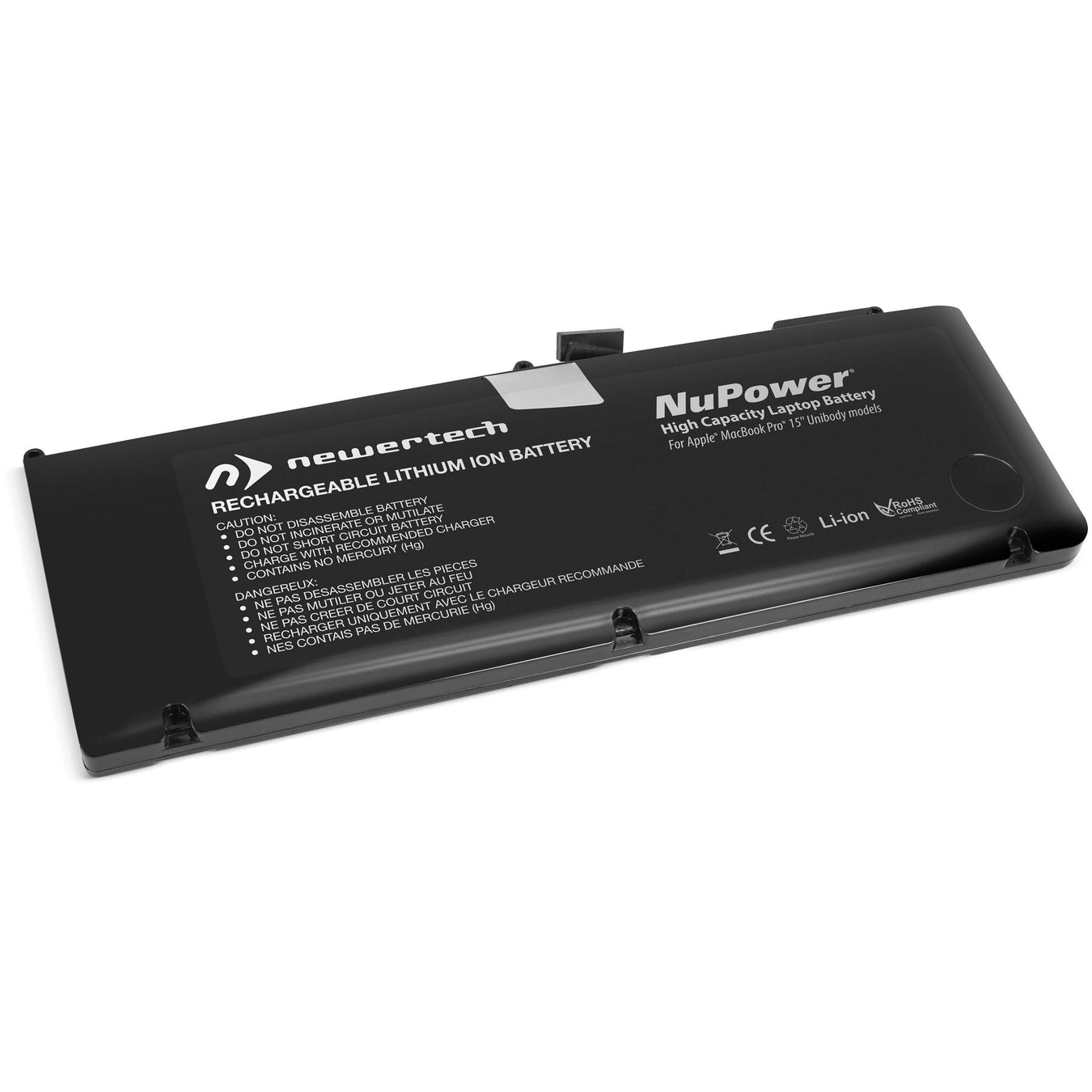 NewerTech NuPower 85 Watt-Hour Battery for MacBook Pro 15-inch Unibody Mid-2009 and Mid-2010 Models
