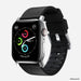 Nomad - Active Strap Pro - Apple Watch Ultra/44/42/45mm/Ultra - Black - Silver Hardware - Macfixit Australia